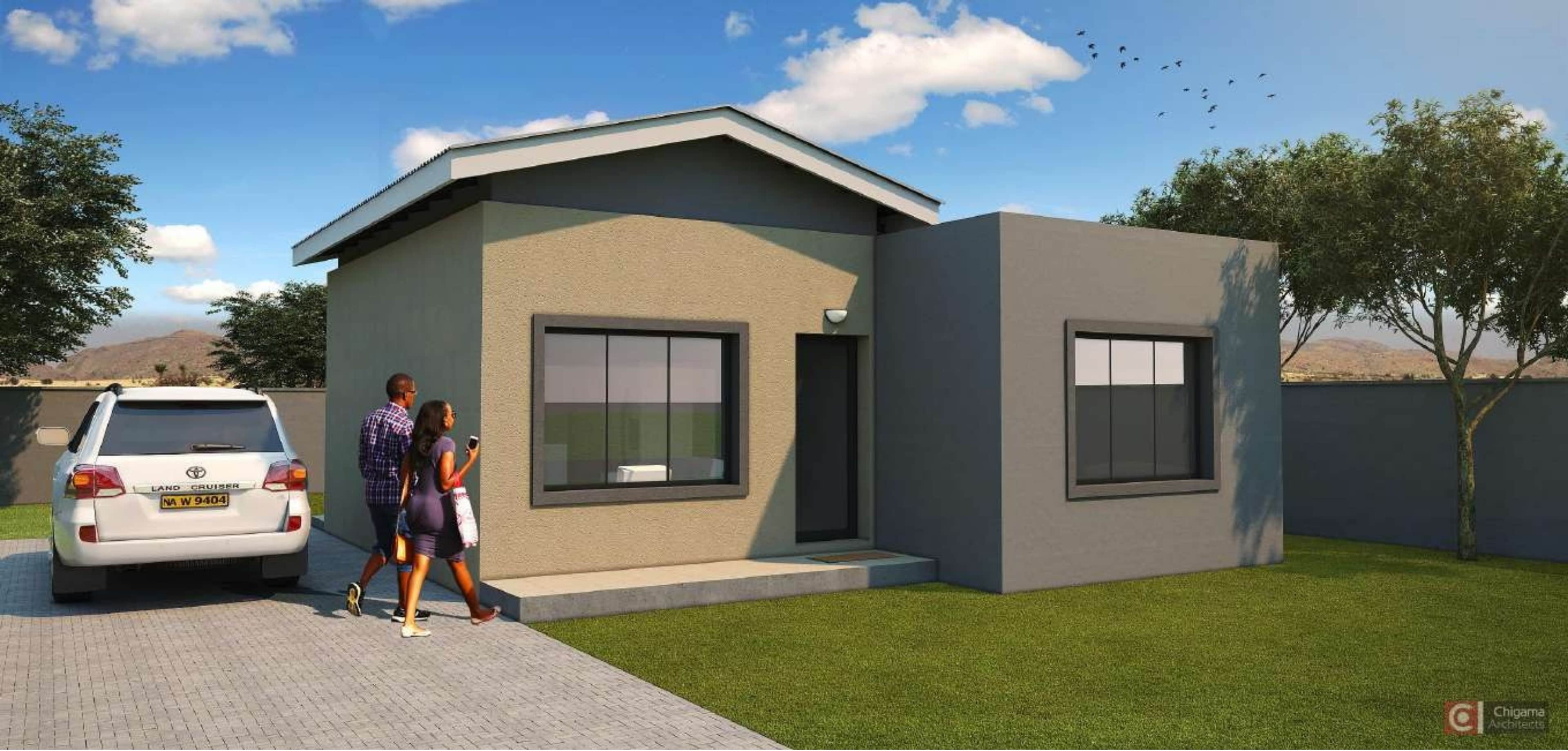 Type A — two bedroom render